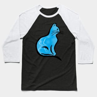 Fluid Cat Baseball T-Shirt